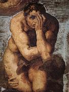 Michelangelo Buonarroti Damned soul descending into Hell France oil painting artist